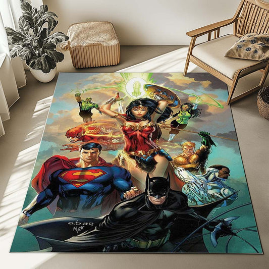 Justice League All Characters 14 Rug