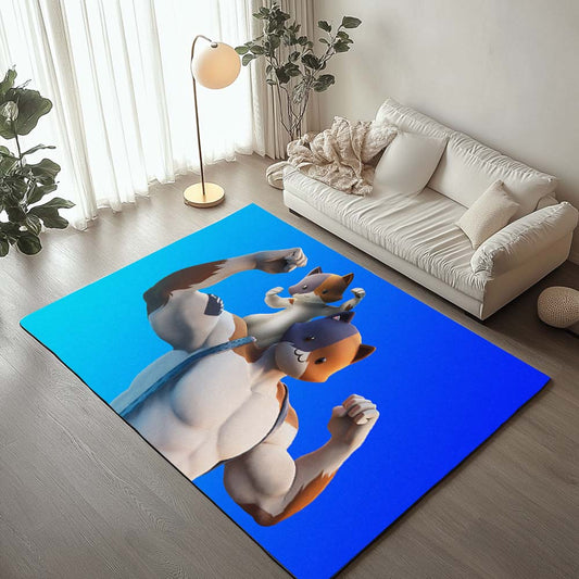 Kit and Meowscles Skin Fortnite Rug