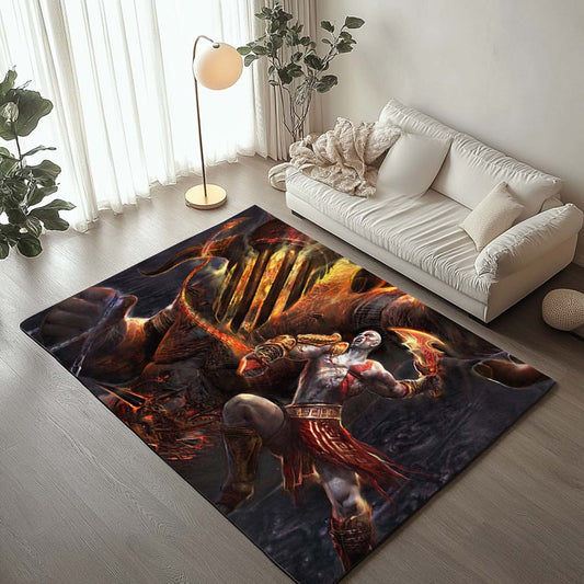 Kratos from God Of War III Rug
