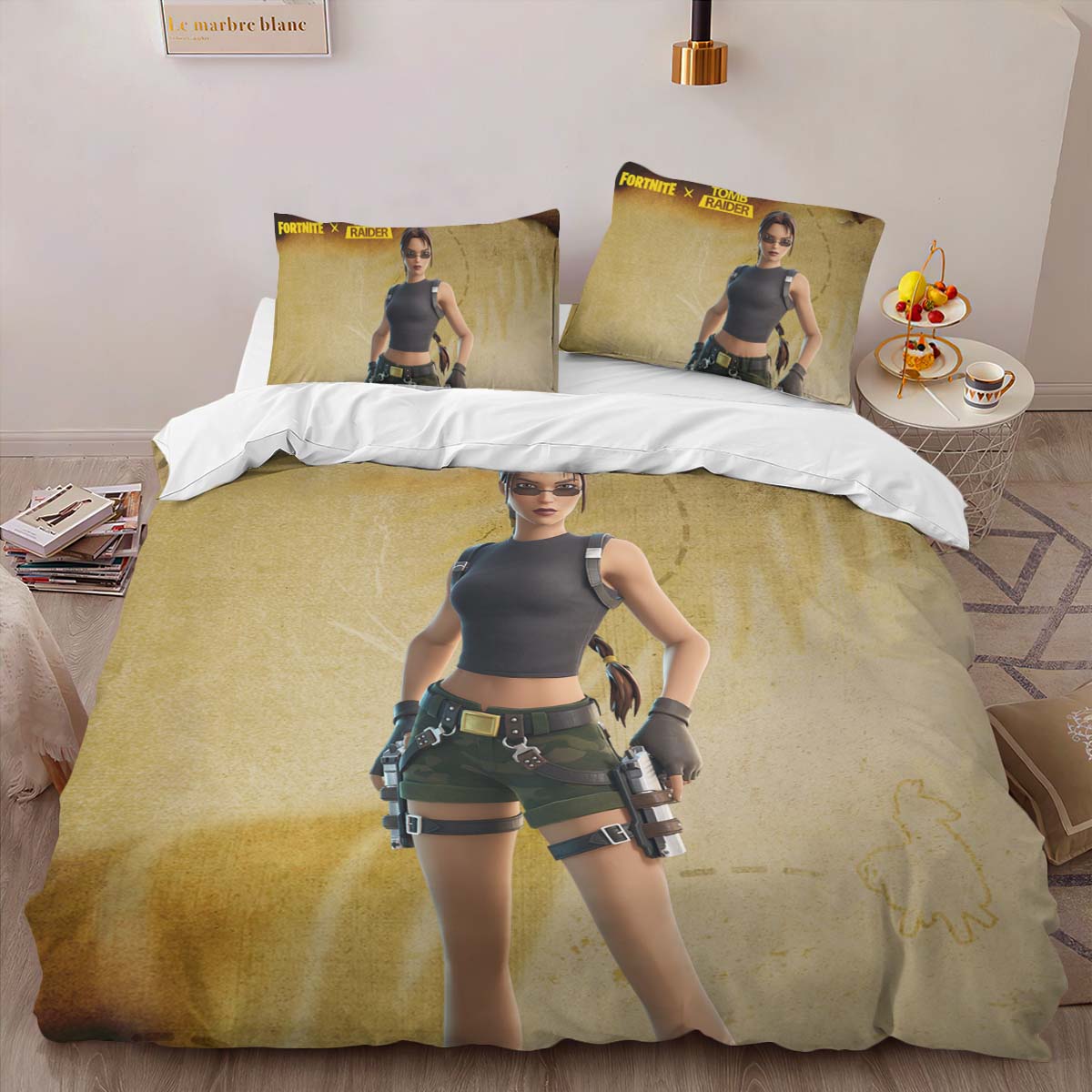Lara Croft Tomb Raider Skin Fortnite Game Duvet Cover 2