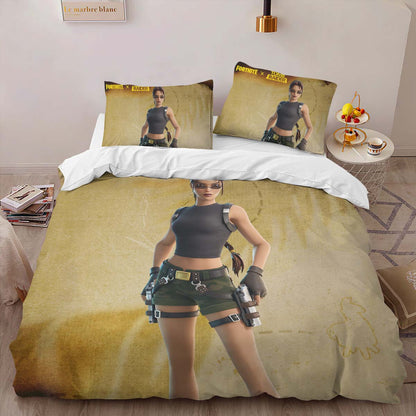 Lara Croft Tomb Raider Skin Fortnite Game Duvet Cover 2