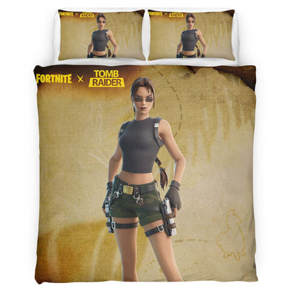 Lara Croft Tomb Raider Skin Fortnite Game Duvet Cover