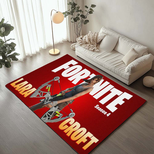 Lara Croft Tomb Raider Skin Fortnite Season 4 Rug