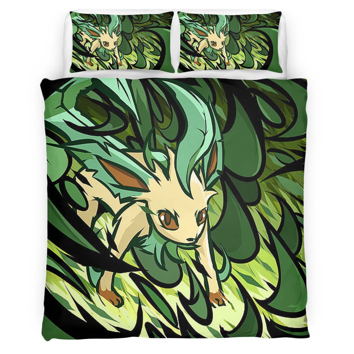 Leafeon Pokemon 11 Duvet Cover