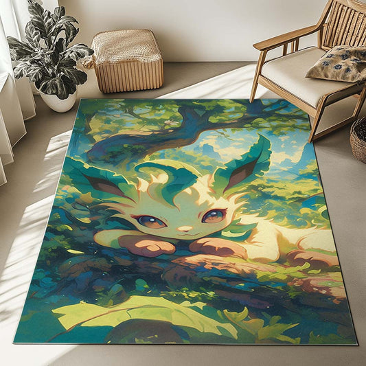 Leafeon Pokemon 3 Rug