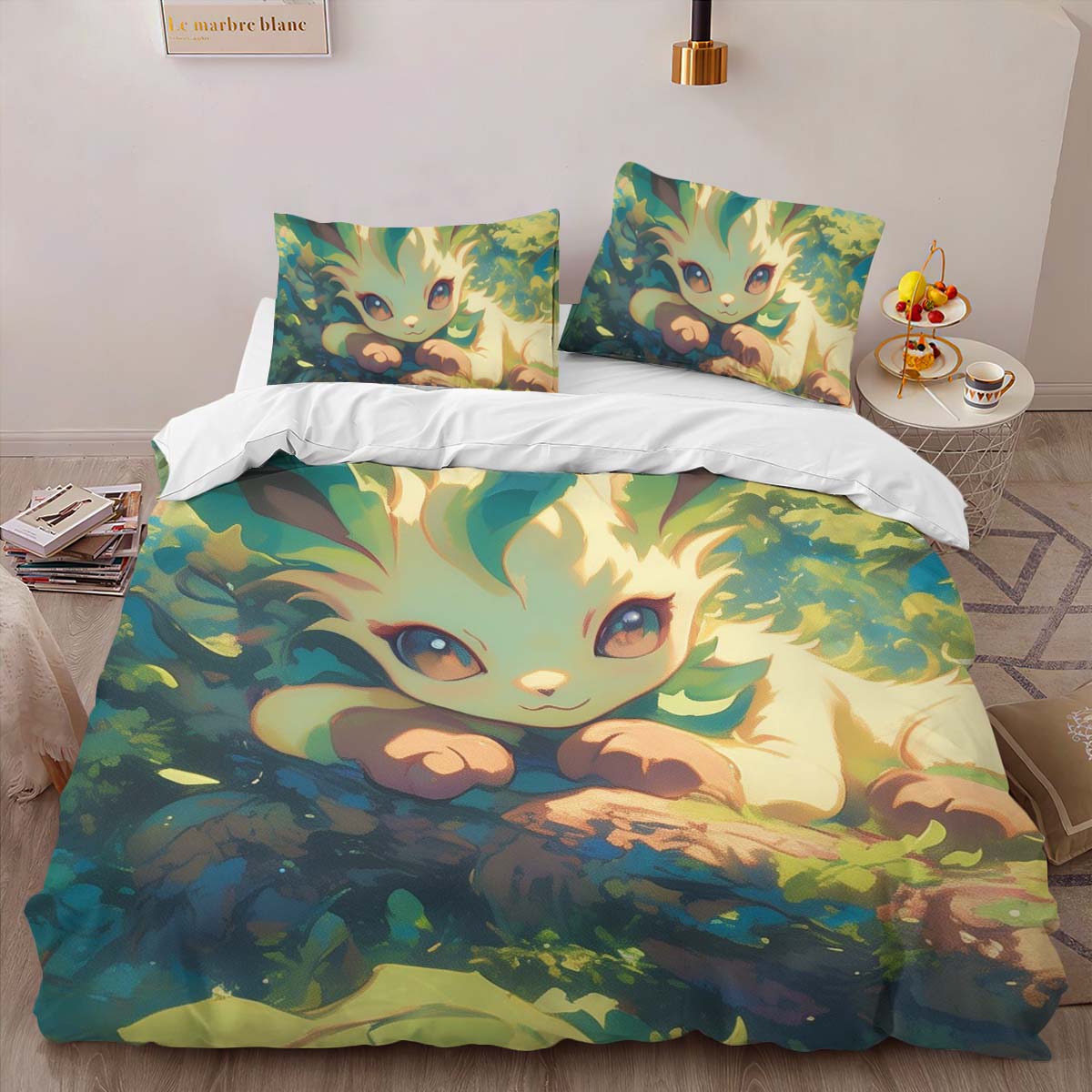 Leafeon Pokemon 3 Duvet Cover 2