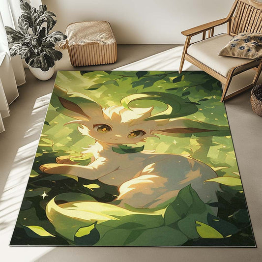 Leafeon Pokemon 4 Rug