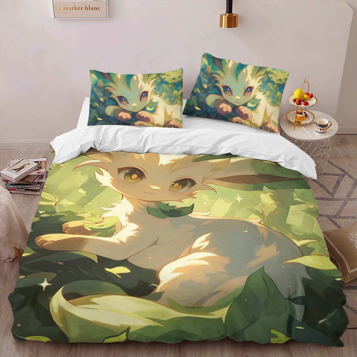 Leafeon Pokemon 4 Duvet Cover 2