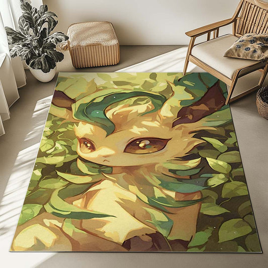 Leafeon Pokemon 5 Rug