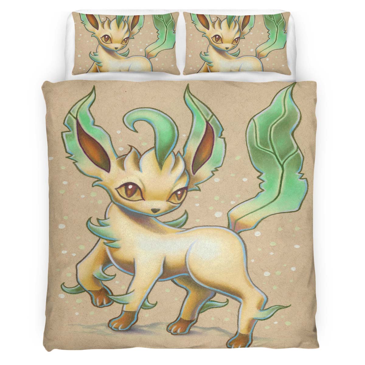 Leafeon Pokemon 6 Duvet Cover