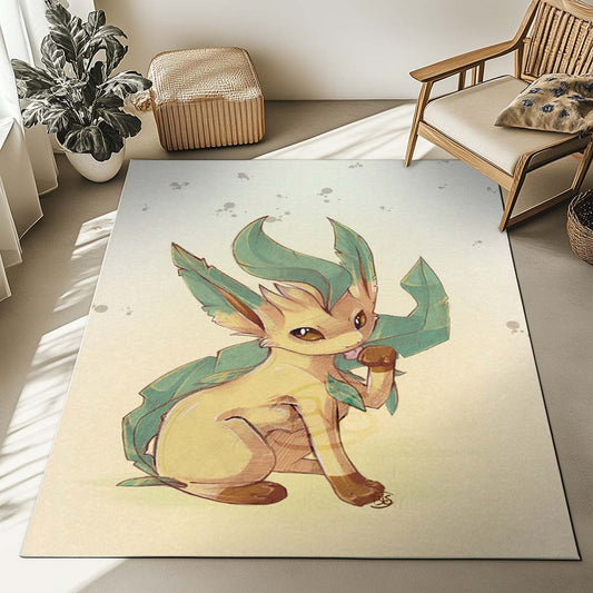 Leafeon Pokemon 7 Rug