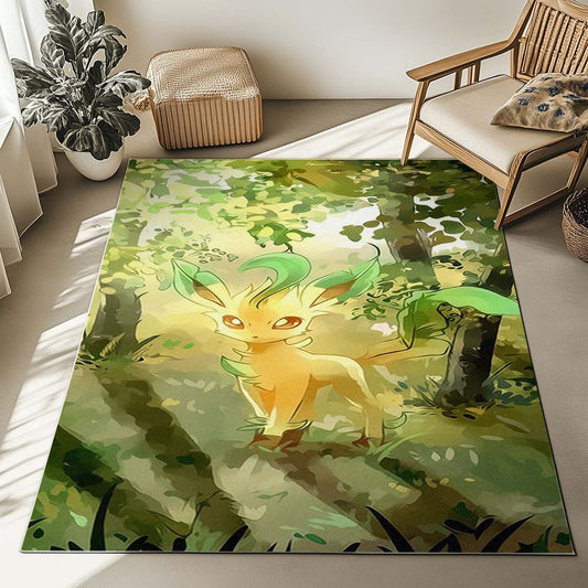Leafeon Pokemon 8 Rug
