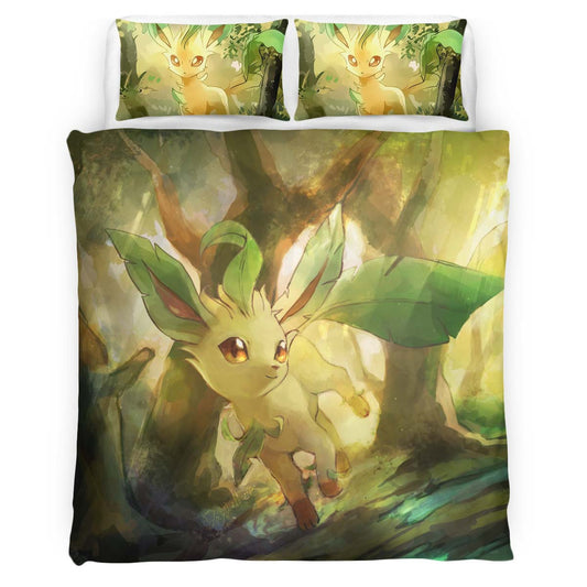 Leafeon Pokemon 9 Duvet Cover