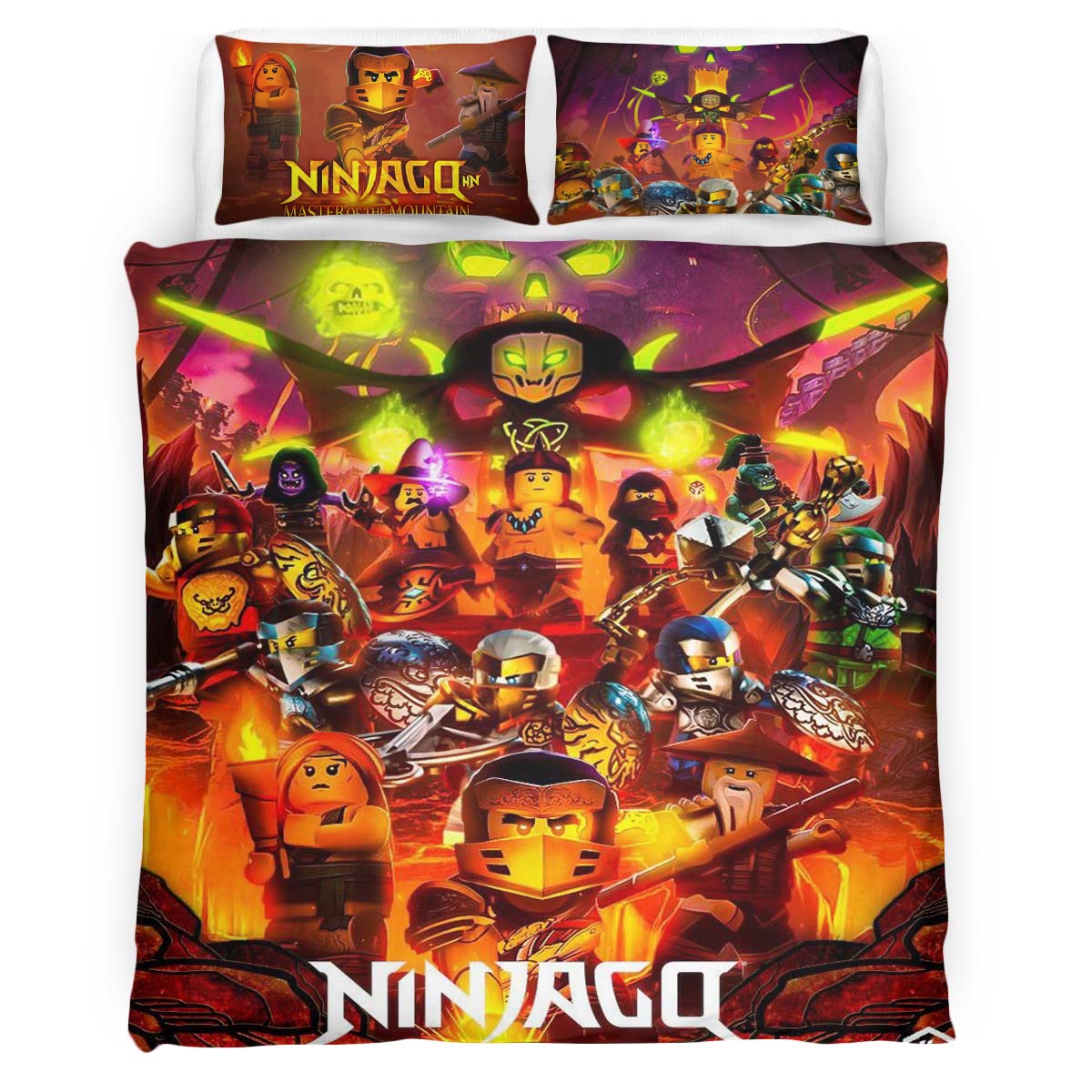 Lego Ninjago Master of the mountain 2 Duvet Cover