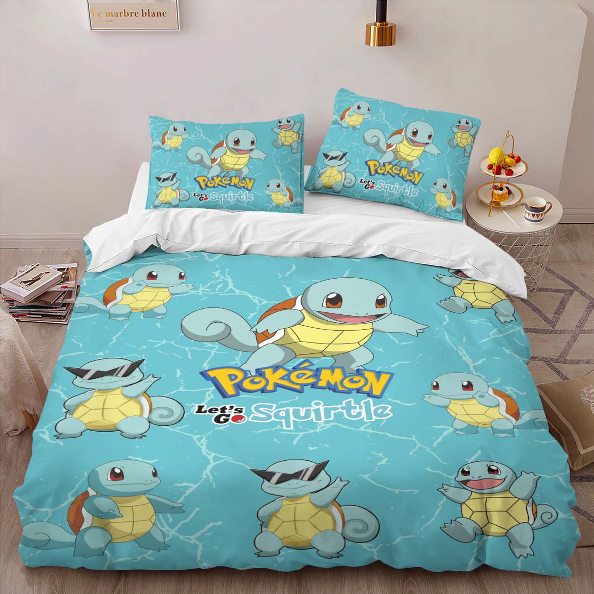Let's Go Squirte Pokemon Duvet Cover 2