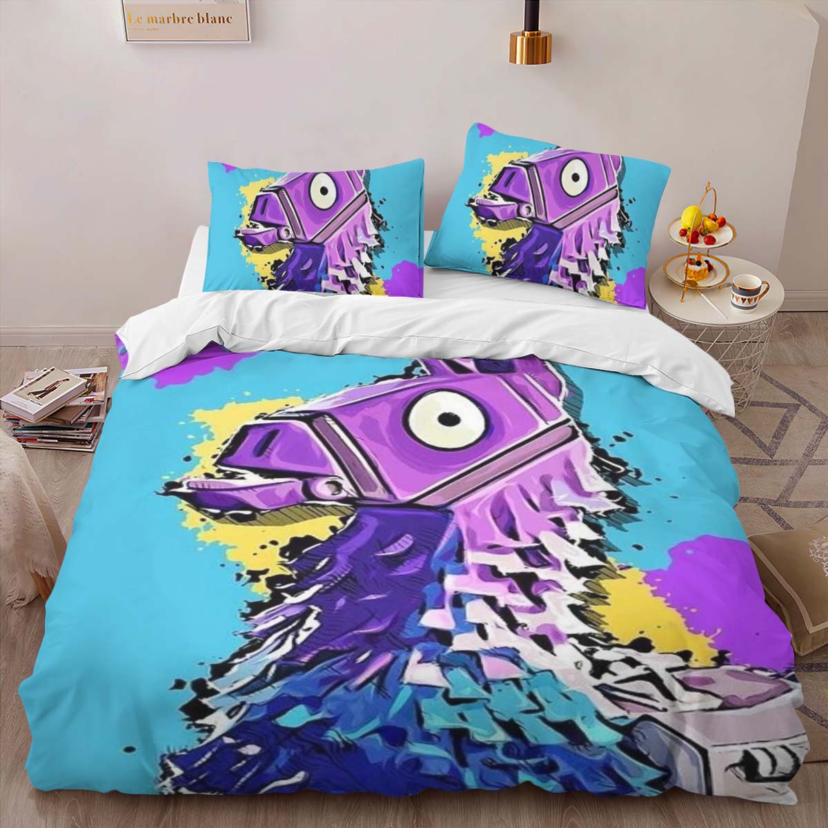 Loot Llama Fortnite 2 Duvet Cover 2