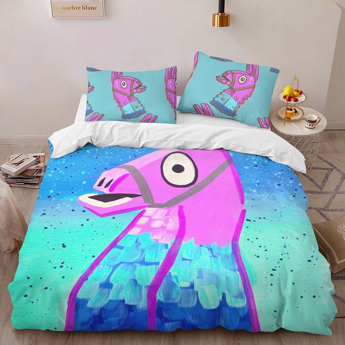 Loot Llama Fortnite 5 Duvet Cover 2