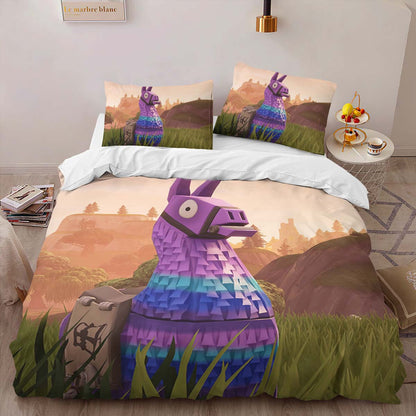 Loot Llama Fortnite Battle Royale Duvet Cover 2