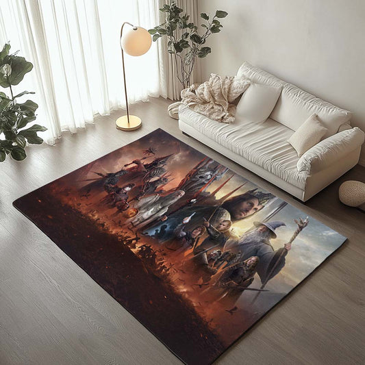 Lord Of The Ring Characters 2 Rug