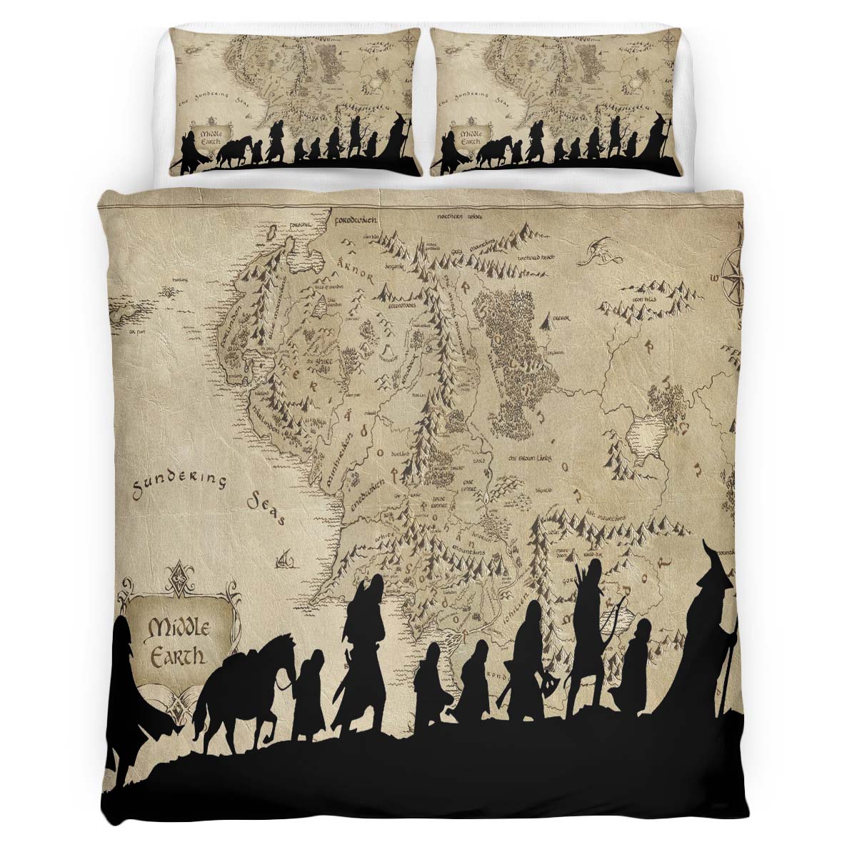 Lord Of The Rings Journey Duvet Cover