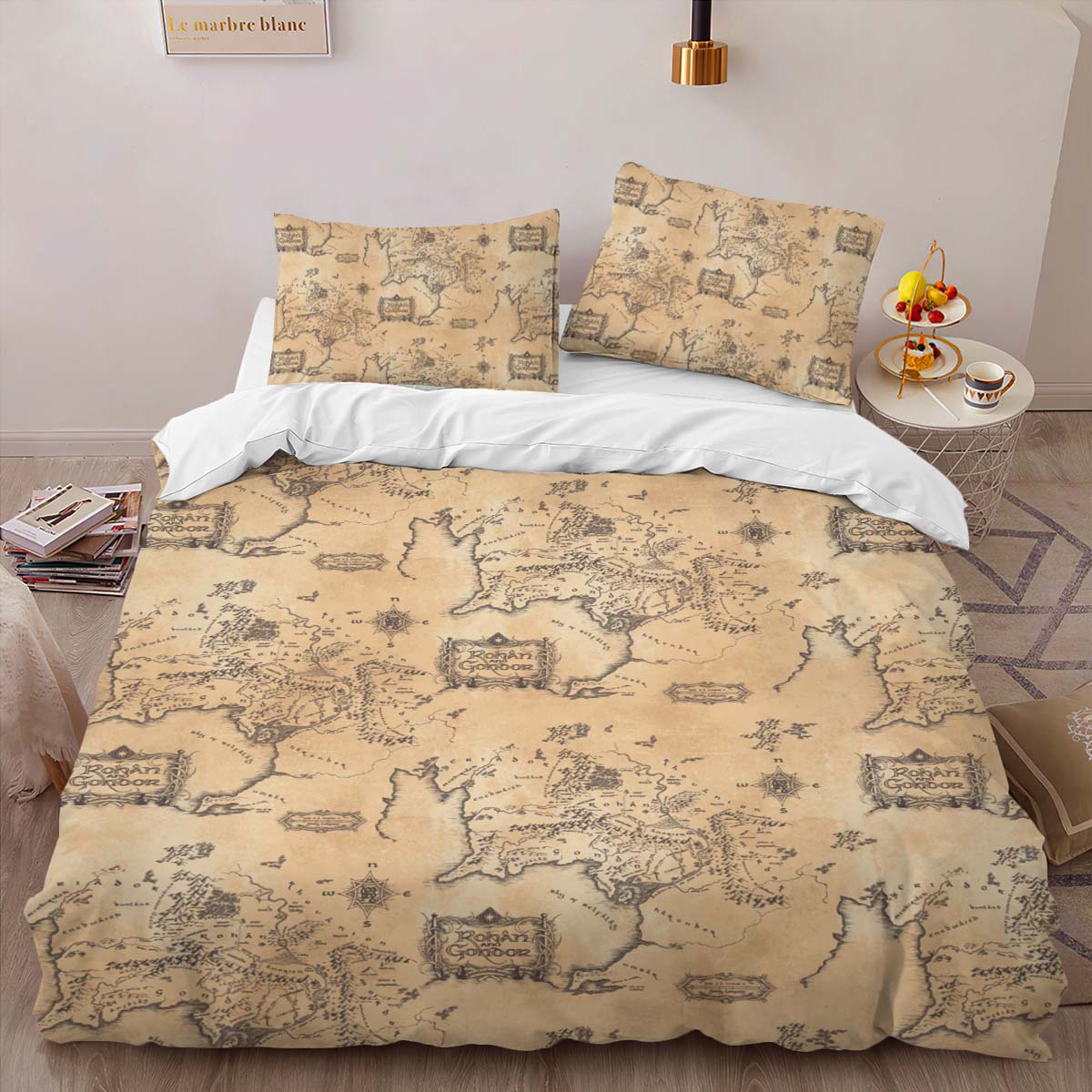 Lord of the Rings Middle Earth Map Duvet Cover 2