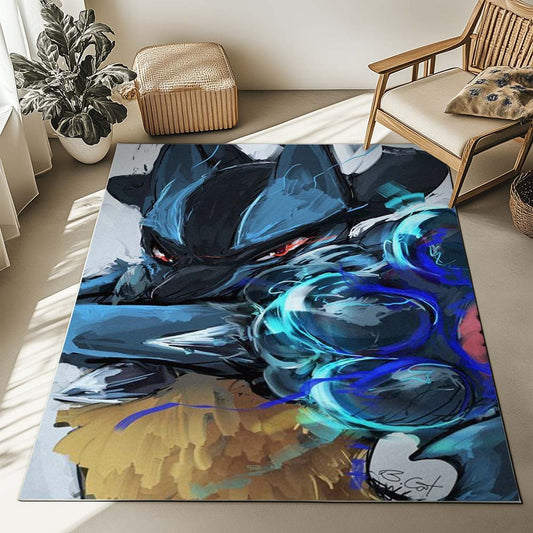 Lucario Pokemon 10 Rug