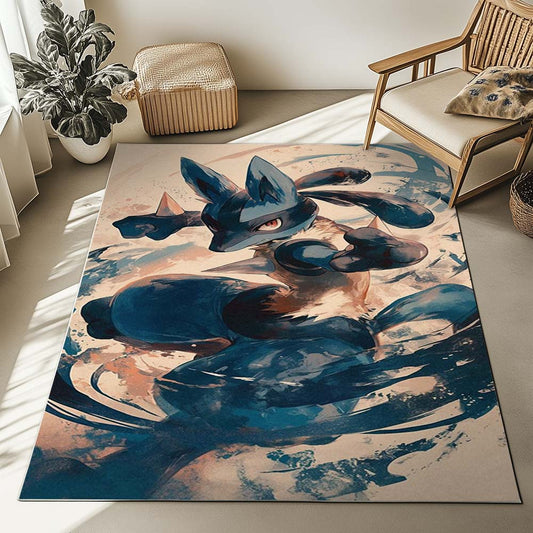 Lucario Pokemon 12 Rug