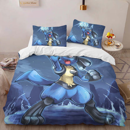 Lucario Pokemon 3 Duvet Cover 2