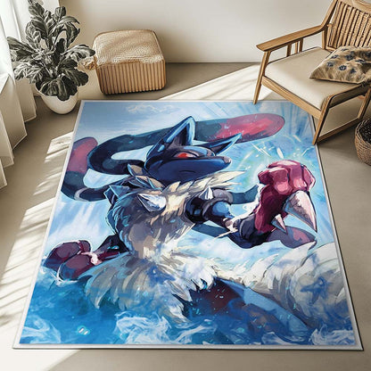 Lucario Pokemon 6 Rug