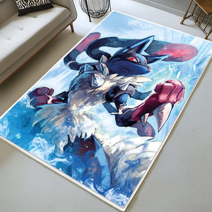 Lucario Pokemon 6 Rug 2