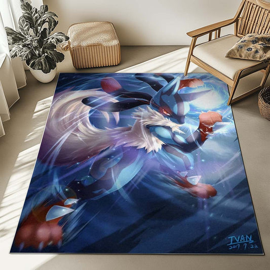 Lucario Pokemon 7 Rug