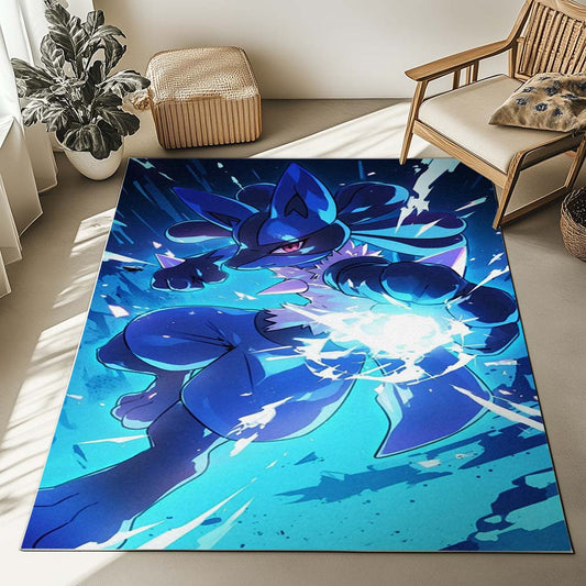 Lucario Pokemon 9 Rug