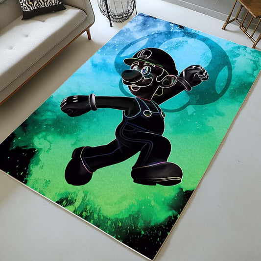 Luigi Super Mario 2 Rug