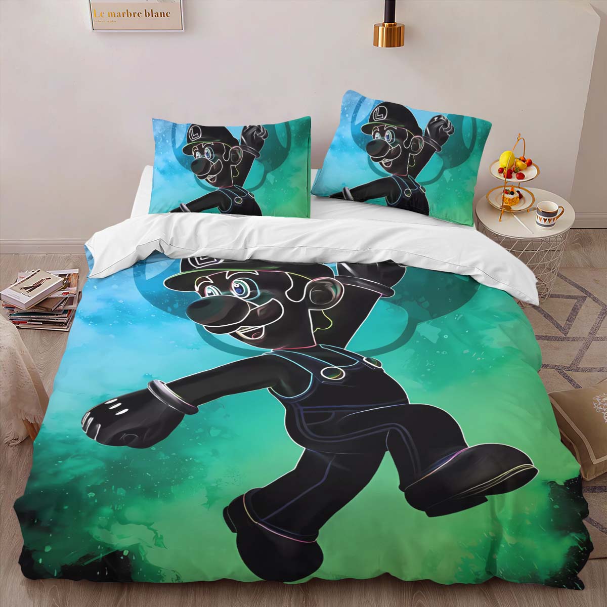 Luigi Super Mario 2 Duvet Cover 2