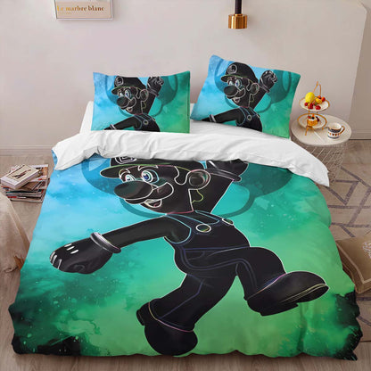 Luigi Super Mario 2 Duvet Cover 2