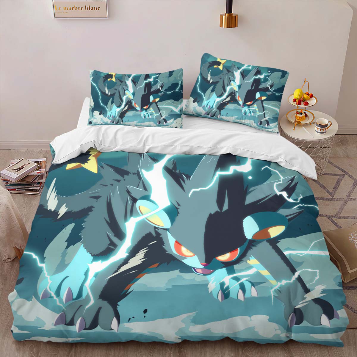 Luxray Pokemon 2 Duvet Cover 2