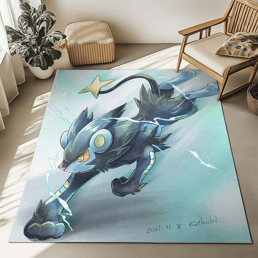 Luxray Pokemon 4 Rug