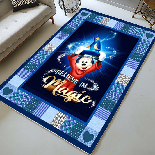 Magician Mickey Believe In Magic Rug