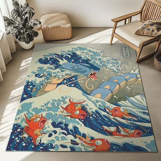 Magikarp And Gyarados Pokemon 2 Rug