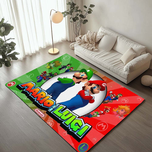 Mario and Luigi Super Mario 1 Rug