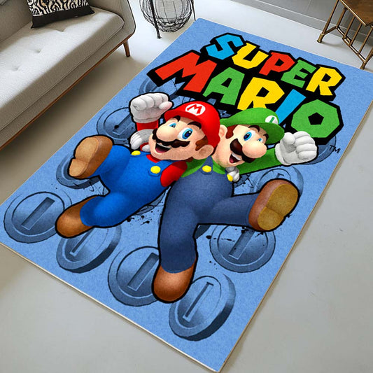 Mario and Luigi Super Mario 2 Rug