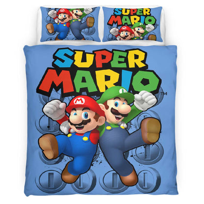 Mario and Luigi Super Mario 2 Duvet Cover