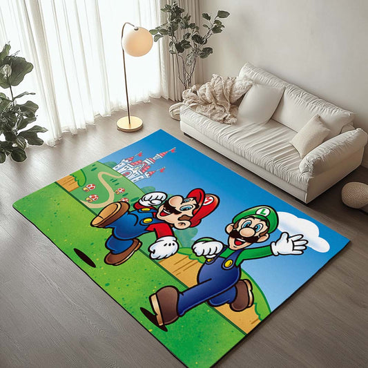 Mario and Luigi Super Mario 4 Rug