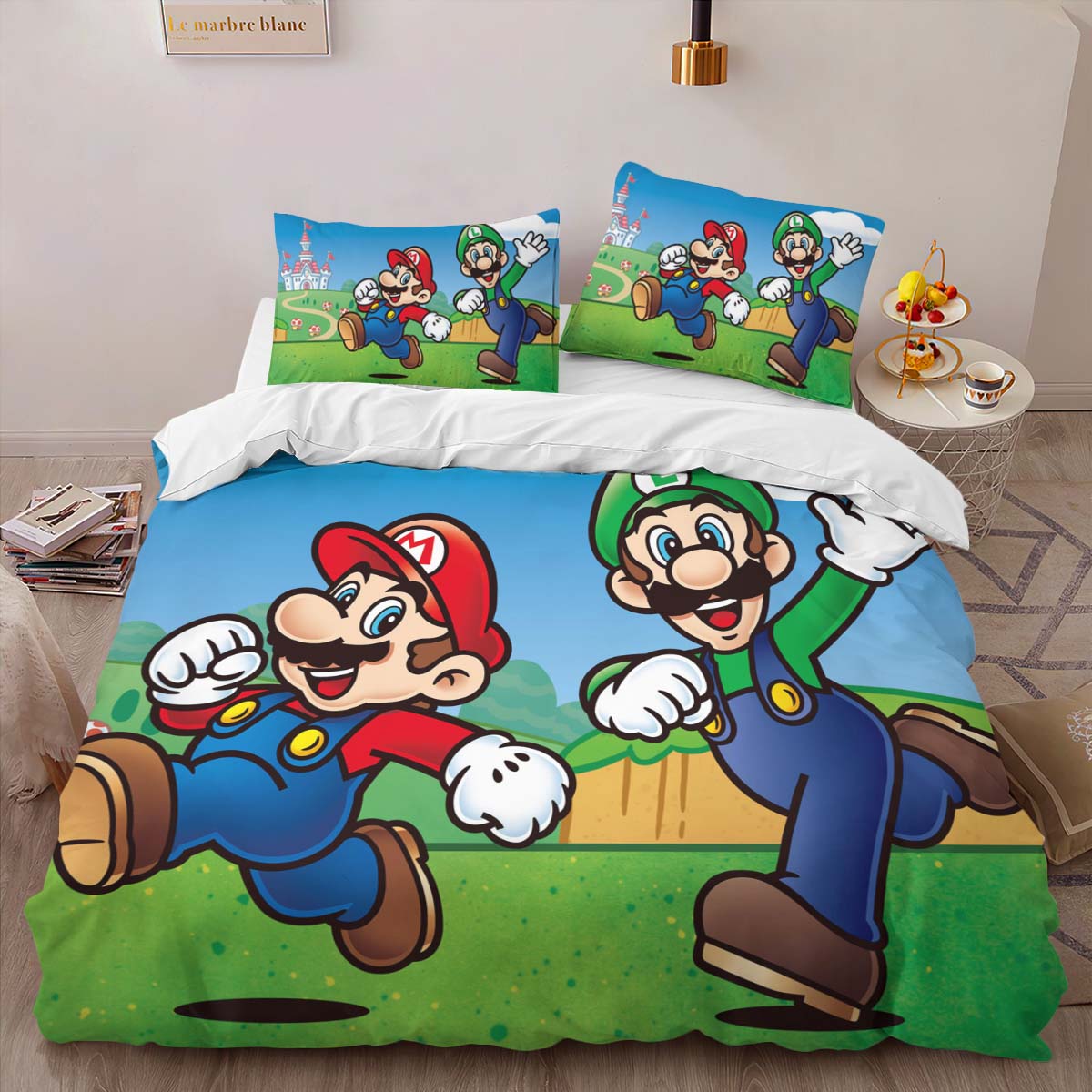 Mario and Luigi Super Mario 4 Duvet Cover 2