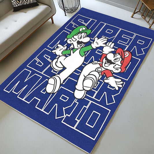 Mario and Luigi Super Mario 5 Rug
