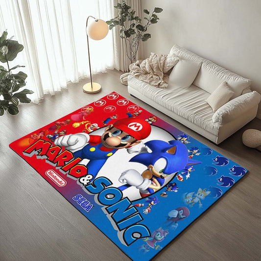 Mario and Sonic 2 Rug