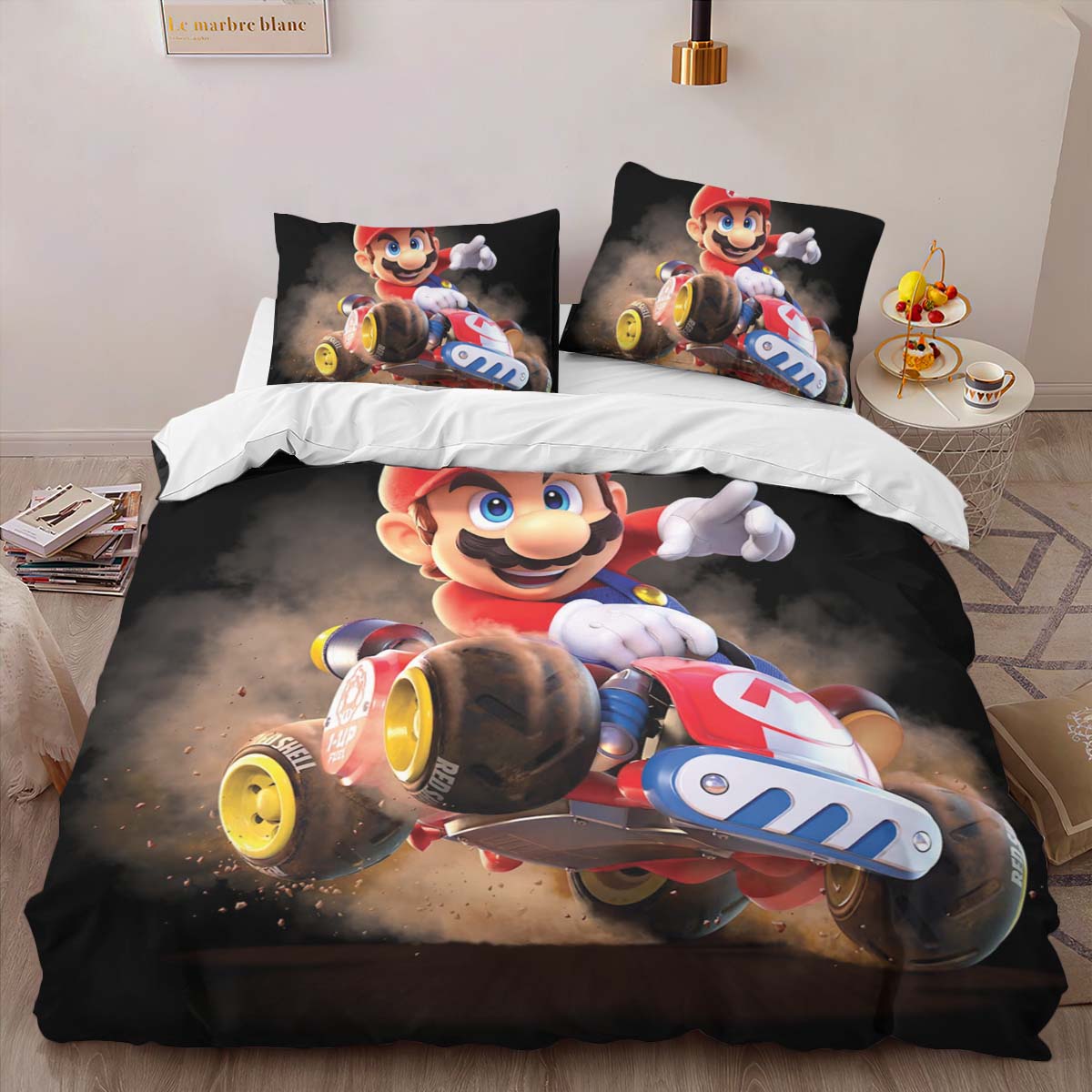 Mario in Mario Kart World 2 Duvet Cover 2