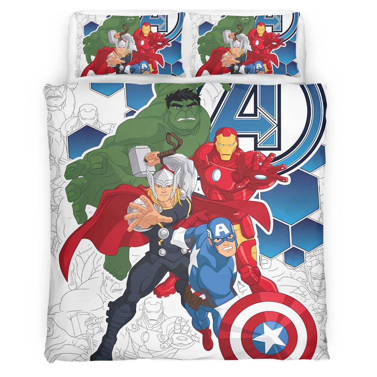 Marvel Avengers 1028 Duvet Cover