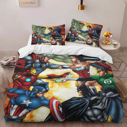 Marvel and DC Comics Duvet Cover 2