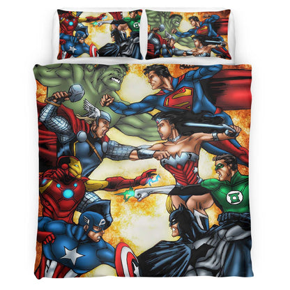 Marvel and DC Comics Duvet Cover